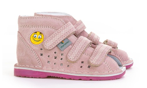 Buty profilaktyczne Danielki T105E róż fluo