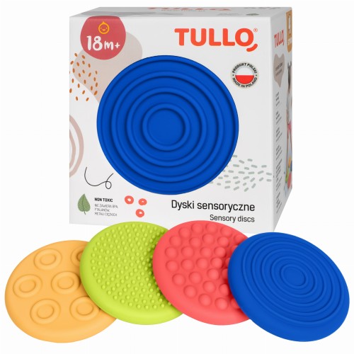 Dyski sensoryczne różne faktury - 4 szt. 
