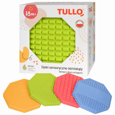 Dyski sensoryczne ośmiokąty - 4 szt. 