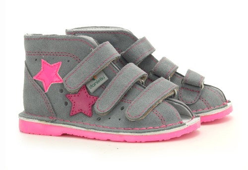 Buty profilaktyczne Danielki TA125 szary fluo 